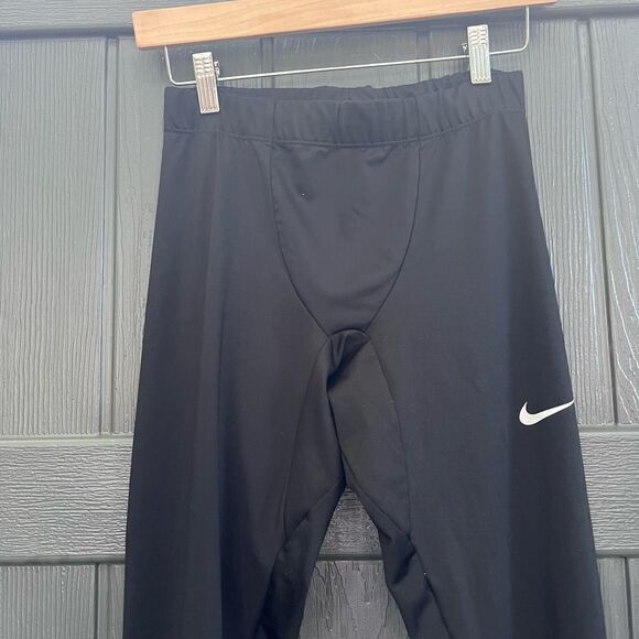 Nike Men's Dri-FIT Challenger Running Training Tights Black Size M CZ8830-010 - Picture 2 of 6